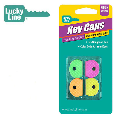 LuckyLine - 16506 - Key Cap -  Standard - Assorted Neon (4 Pack) - UHS Hardware