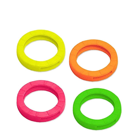 LuckyLine - 16706 - Key Identifiers - Medium - Assorted Neon (4 Pack) - UHS Hardware