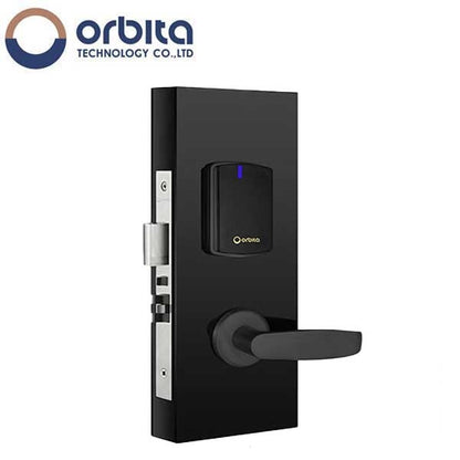 Orbita - S3072 - Mortise Hotel Lock - SPLIT Design - RFID - Hidden Cylinder - Optional Lever Style - 6 VDC - Optional Finish - Grade 2 - UHS Hardware