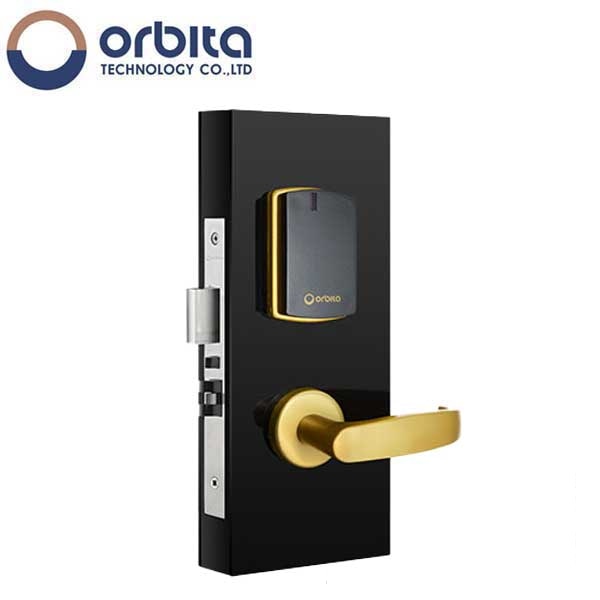 Orbita - S3072 - Mortise Hotel Lock - SPLIT Design - RFID - Hidden Cylinder - Optional Lever Style - 6 VDC - Optional Finish - Grade 2 - UHS Hardware