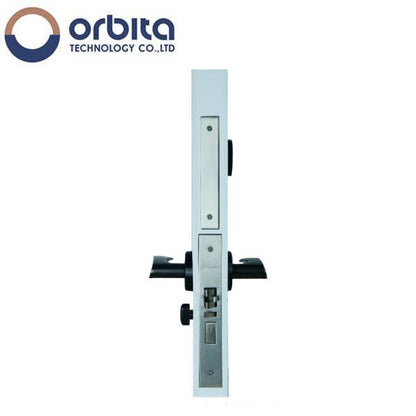 Orbita - 3074 - Mortise Hotel Lock - SPLIT Design - RFID - 6 VDC - Silver - Grade 2 - UHS Hardware