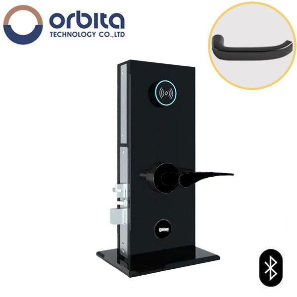 Orbita - S3074SBT - Mortise Hotel Lock -  SPLIT Design - Bluetooth & RFID - Optional Lever Style - 6 VDC - Optional Finish - Grade 2 - UHS Hardware
