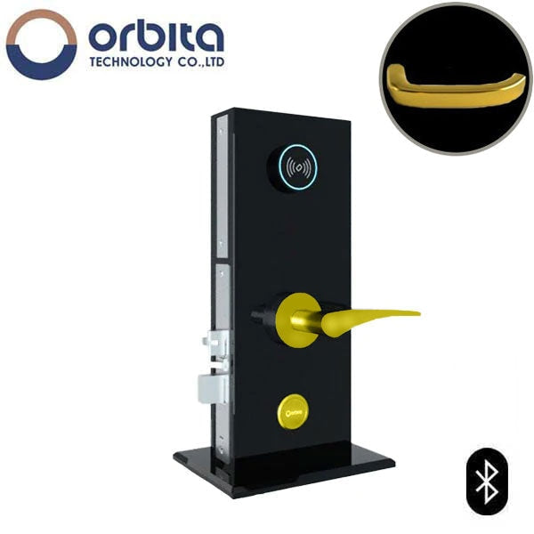 Orbita - S3074SBT - Mortise Hotel Lock -  SPLIT Design - Bluetooth & RFID - Optional Lever Style - 6 VDC - Optional Finish - Grade 2 - UHS Hardware