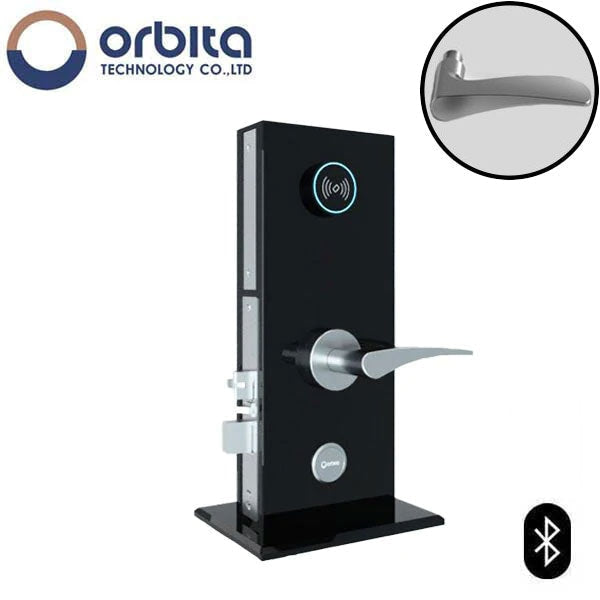 Orbita - S3074SBT - Mortise Hotel Lock -  SPLIT Design - Bluetooth & RFID - Optional Lever Style - 6 VDC - Optional Finish - Grade 2 - UHS Hardware