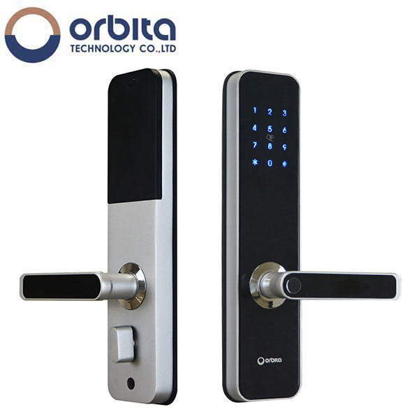 Orbita - P7021 - Bluetooth Fingerprint Lock - Bluetooth - Silver - Optional Handing - Grade 2 - Hotel Door Locks