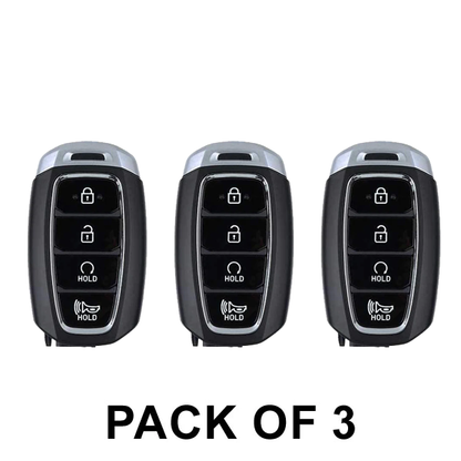 3 x 2020-2021 Hyundai Palisade / 4-Button Smart Key / PN: 95440-S8310 / TQ8-FOB-4F19 / (AFTERMARKET) (Pack of 3) - UHS Hardware