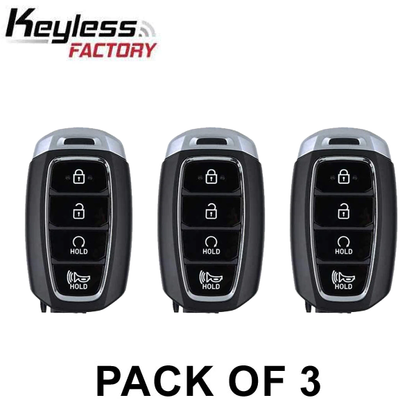 3 x 2020-2021 Hyundai Palisade / 4-Button Smart Key / PN: 95440-S8310 / TQ8-FOB-4F19 / (AFTERMARKET) (Pack of 3) - UHS Hardware