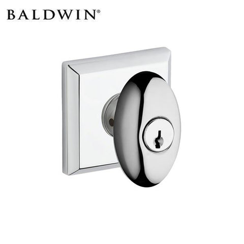Baldwin Estate - Traditional Square Reserve Deadbolt - Optional Function - 260 - Polished Chrome - Grade 1 - UHS Hardware