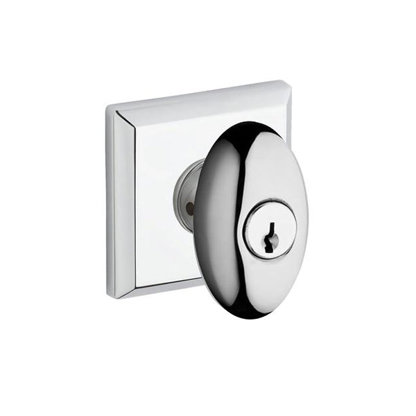 Baldwin Estate - Traditional Square Reserve Deadbolt - Optional Function - 260 - Polished Chrome - Grade 1 - UHS Hardware