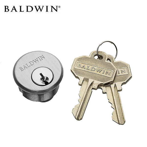 Baldwin - 8320 - Estate Collection - Pocket Door Mortise Lock Cylinder - 260 - Polished Chrome - UHS Hardware