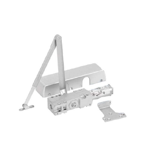 GAAB - R403-00 - Door Closers - Fire Rated - Adjustable Arm - Sizes 1-6 - Satin Stainless - Grade 1 - UHS Hardware