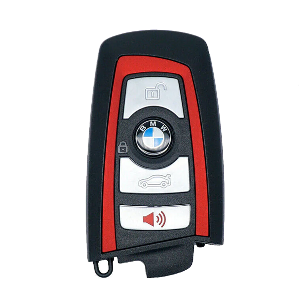 2013-2018 BMW 7 / 5 / 3 Series / 4-Button Smart Key / YGOHUF5767 / FEM / 433 Mhz - Red Trim (OEM Refurb) - UHS Hardware