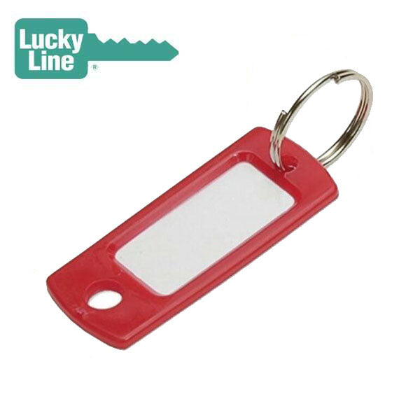 LuckyLine - 16970 - Key Tag with Ring - Red - UHS Hardware