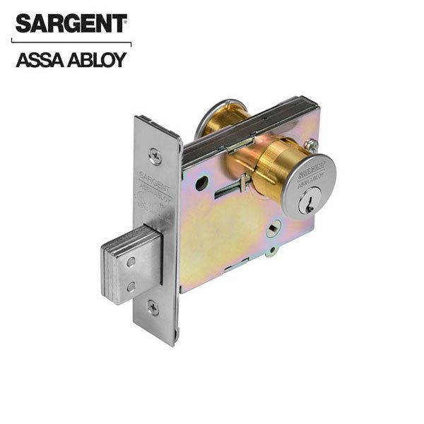 Sargent - 4874 - Double Cylinder Mortise Deadlock - Entry / Office - Satin Chrome - Grade 1 - UHS Hardware