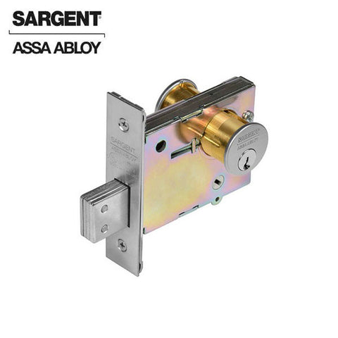Sargent - 4874 - Double Cylinder Mortise Deadlock - Entry / Office - Satin Chrome - Grade 1 - UHS Hardware
