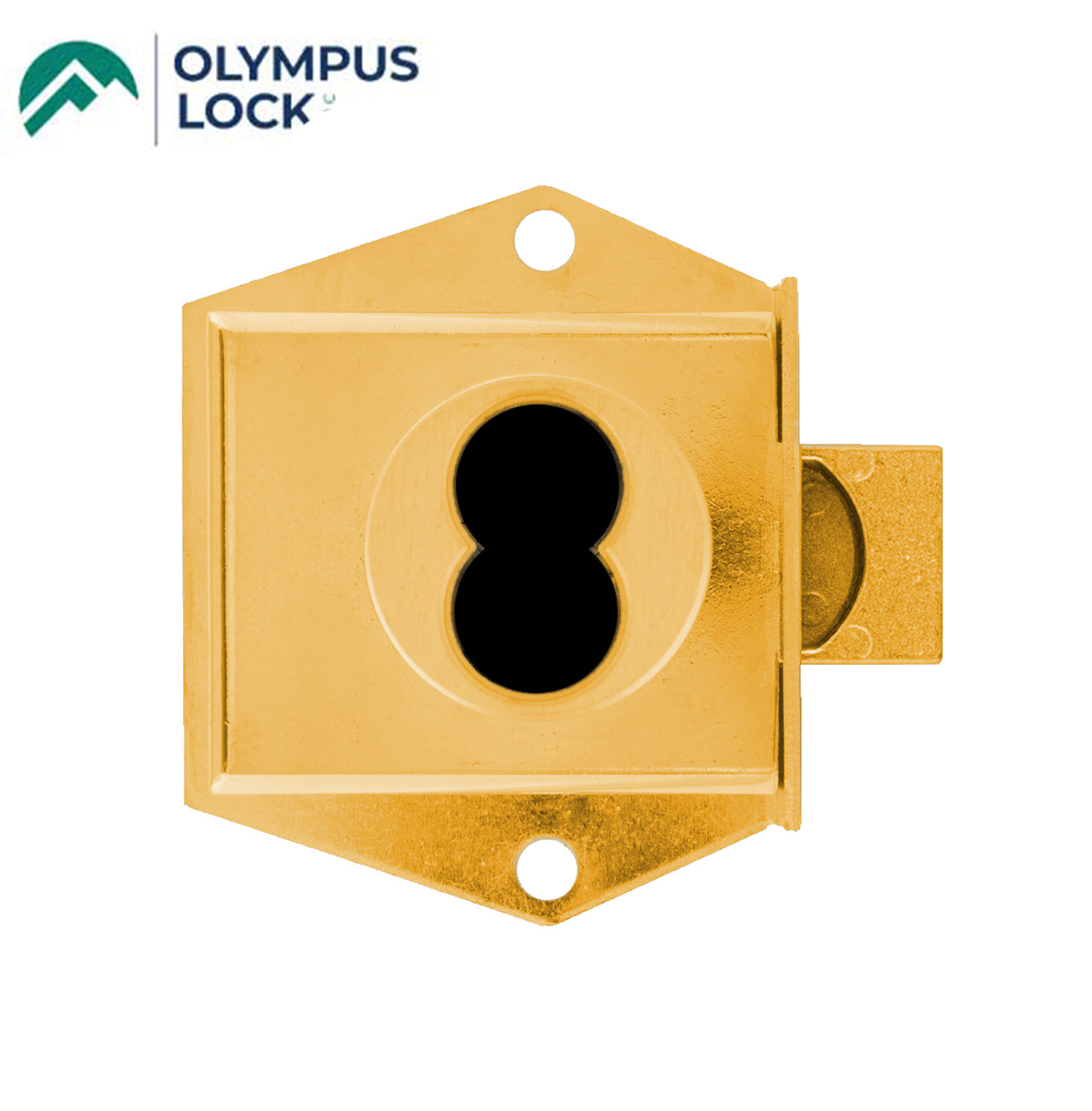 Olympus - 725M - IC Core Mortise Deadbolt Cabinet  Door Lock - BEST SFIC - 1-1/16"" to Cylinder Length - Standard Length Bolt - Satin Brass - Optional Handing - Grade 1 - UHS Hardware