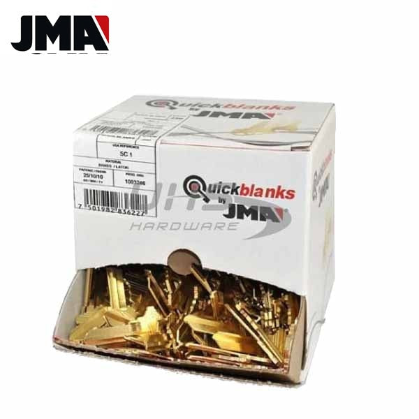 SC1 Keys - Brass Finish Schlage Key Blanks (JMA) Pack of 250 - UHS Hardware