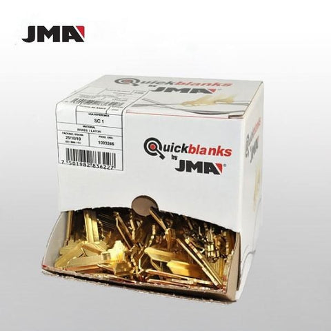 SC1 Keys - Brass Finish Schlage Key Blanks (JMA) Pack of 250 - UHS Hardware