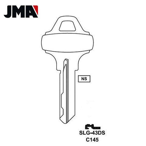 Schlagle SCH / C145 6-Pin Key Blank - Brass (JMA-SLG-43DS) - UHS Hardware