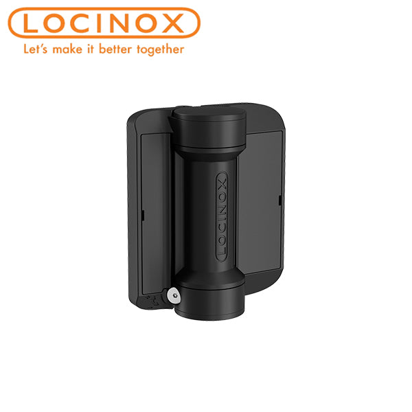 Locinox - SERVAL-SD-K - Compact Spring Hinge - Black - Square Profile (Pack of 2) - UHS Hardware