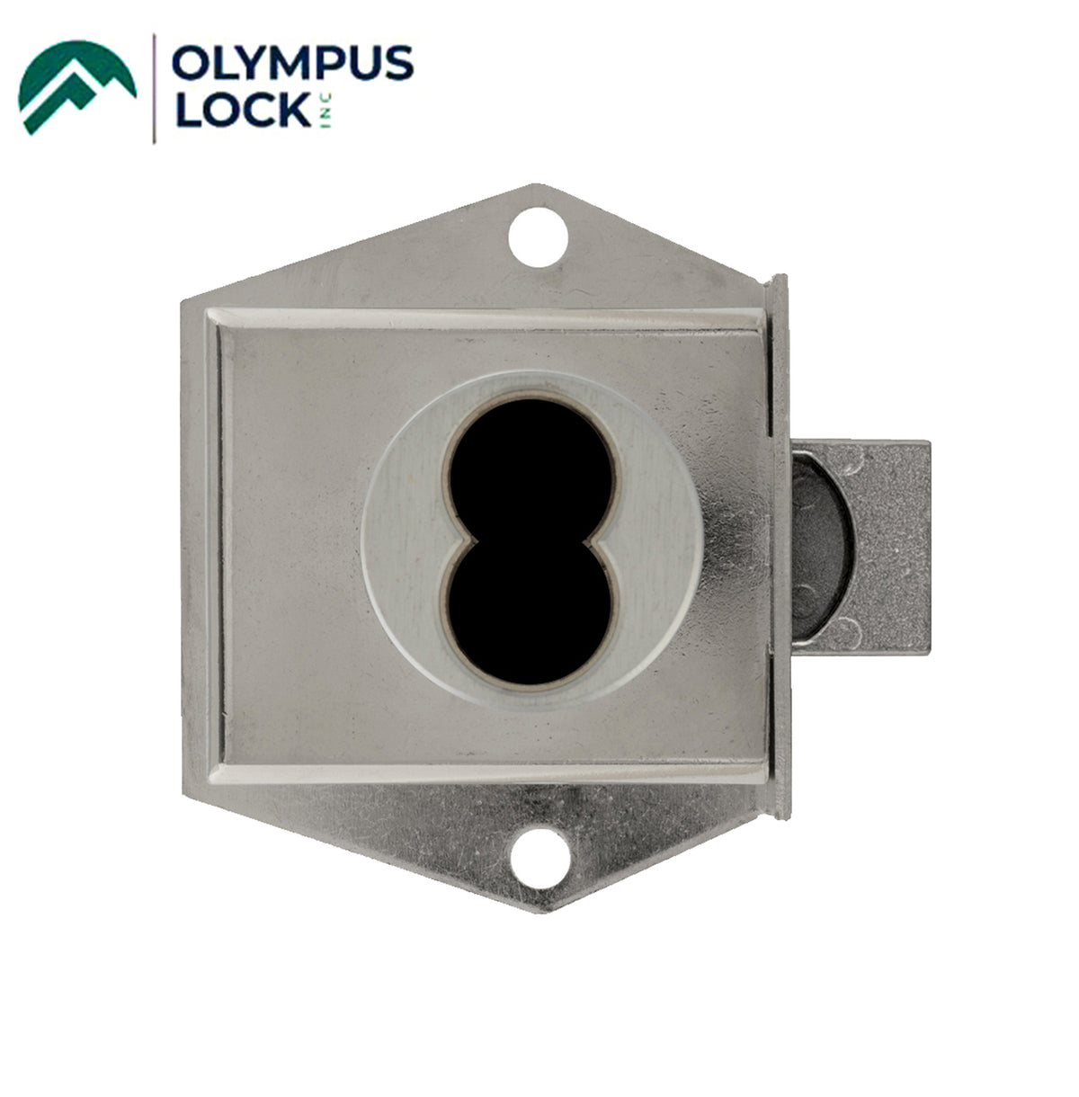 Olympus - 725M - IC Core Mortise Deadbolt Cabinet  Door Lock - BEST SFIC - 1-3/8" to Cylinder Length - Standard Length Bolt - Satin Chrome - Optional Handing - Grade 1 - UHS Hardware