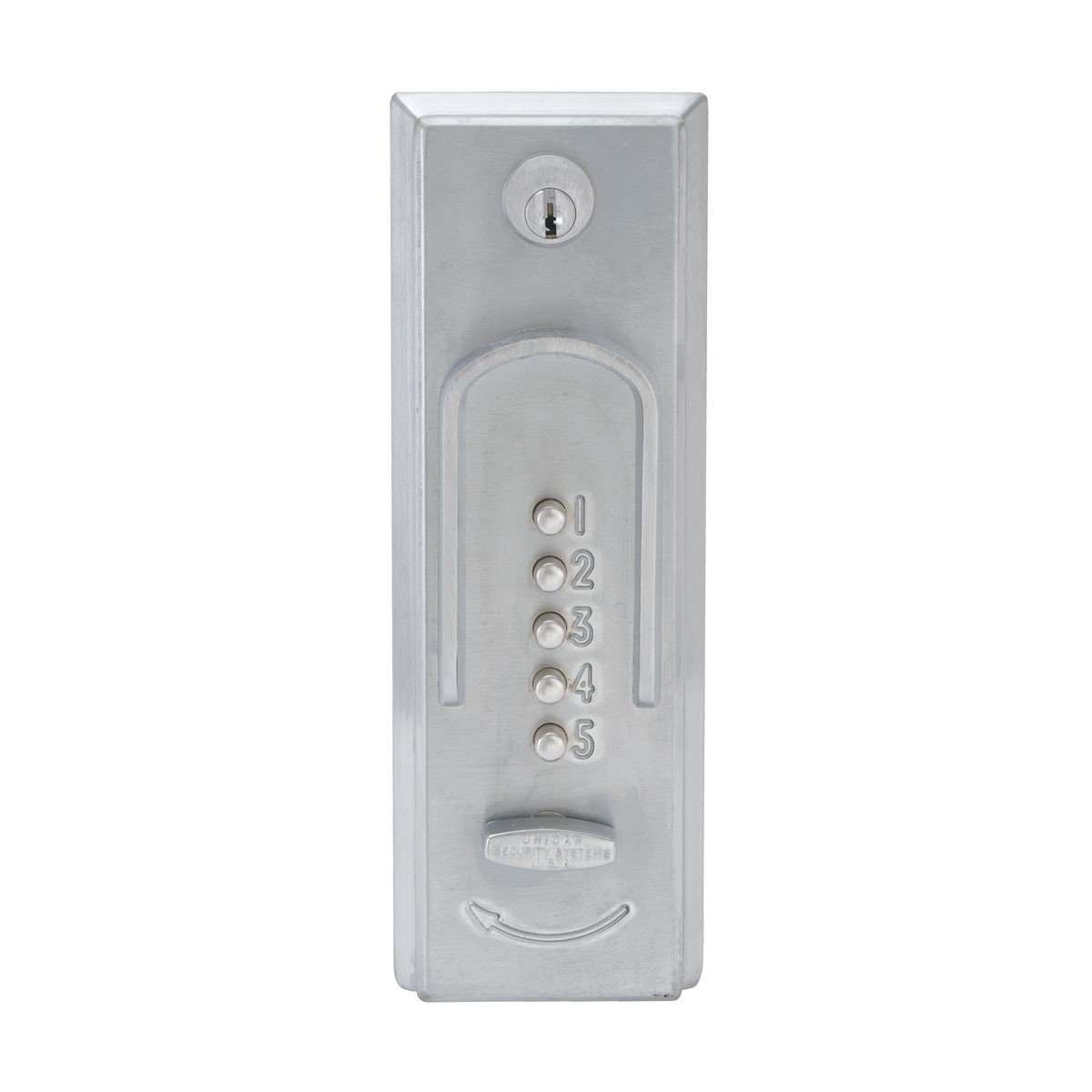 Simplex 2015 - Mechanical Pushbutton Exit Trim Lock - Combination Entry w/ Thumbturn Style Knob - 26D - Satin Chrome - UHS Hardware