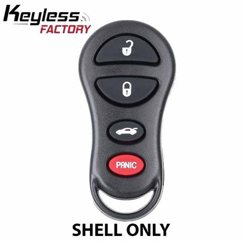 1999-2005 Chrysler Dodge Jeep Keyless Entry Remote SHELL for GQ43VT17T - Black (ORS-CHY-1471-4) - UHS Hardware
