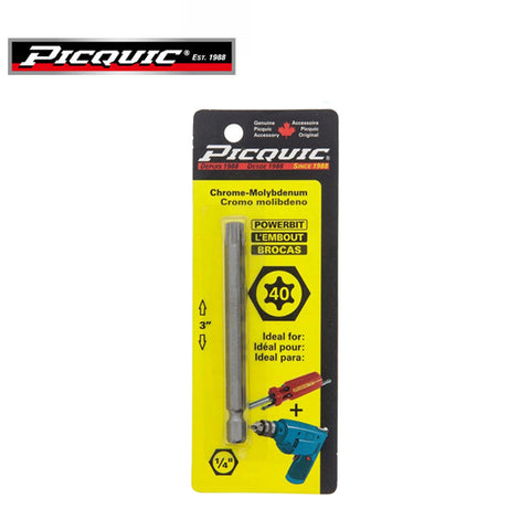 PICQUIC - 3" Length Powerbits - Optional Bit Sizes - Torx - UHS Hardware