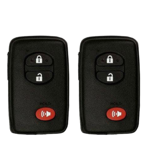 2 x 2010-2012 Toyota RAV4 / 3-Button Smart Key / PN: 89904-0R060 / HYQ14AEM (AFTERMARKET) (Pack Of 2) - UHS Hardware