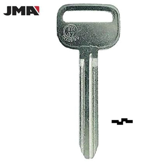 Toyota / Scion / Pontiac Small Head TR47 / X217 Metal Key (JMA-TOYO-15E) - UHS Hardware