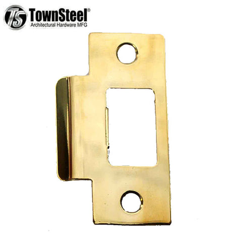 TownSteel -  Strike Plate for Privacy - 2 3/4" x 1 1/8" - Brass - UHS Hardware