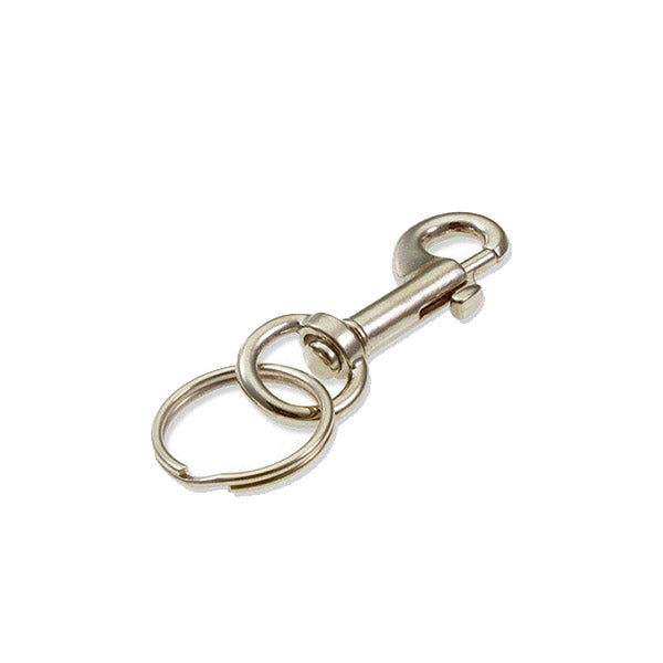 LuckyLine - LKL-4511 - Bolt Snap with Split Key Ring - Nickel-Plated Zinc - 1 Pack - UHS Hardware