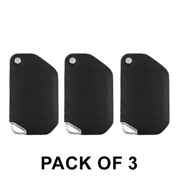 3 x 2018 - 2021 Jeep Wrangler Unlimited / Smart Flip Key (No Buttons) / PN: 68416785AA / OHT1130261 / SIP22 (AFTERMARKET) (Pack of 3) - UHS Hardware